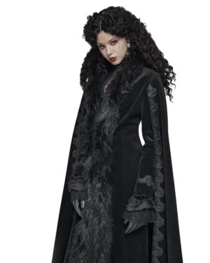 WY1035 - Gothic Vintage Gorgeous Long Coat, cape / cloak