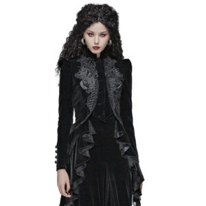 WY1045 - Gothic Weft Velvet Short Coat- XL