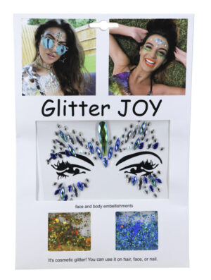 1066 - Face Jewels - Multi - with Glitter