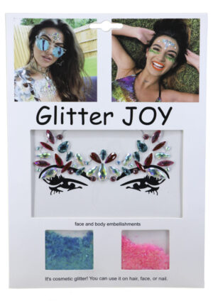 1072 - Face Jewels - Multi with Glitter
