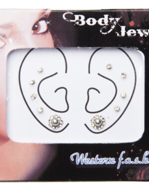 1077ERCLR - Ear Tattoo - Reusable - Clear
