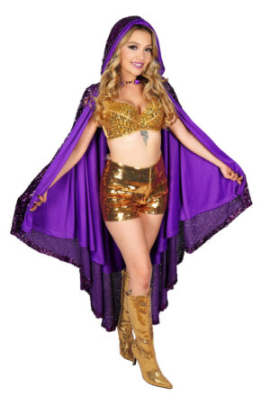 2270 - Sequins Shorts with Zipper - GLD, M/L