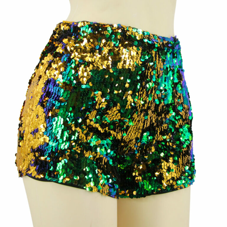2270 - Sequins Shorts with Zipper - Image 45