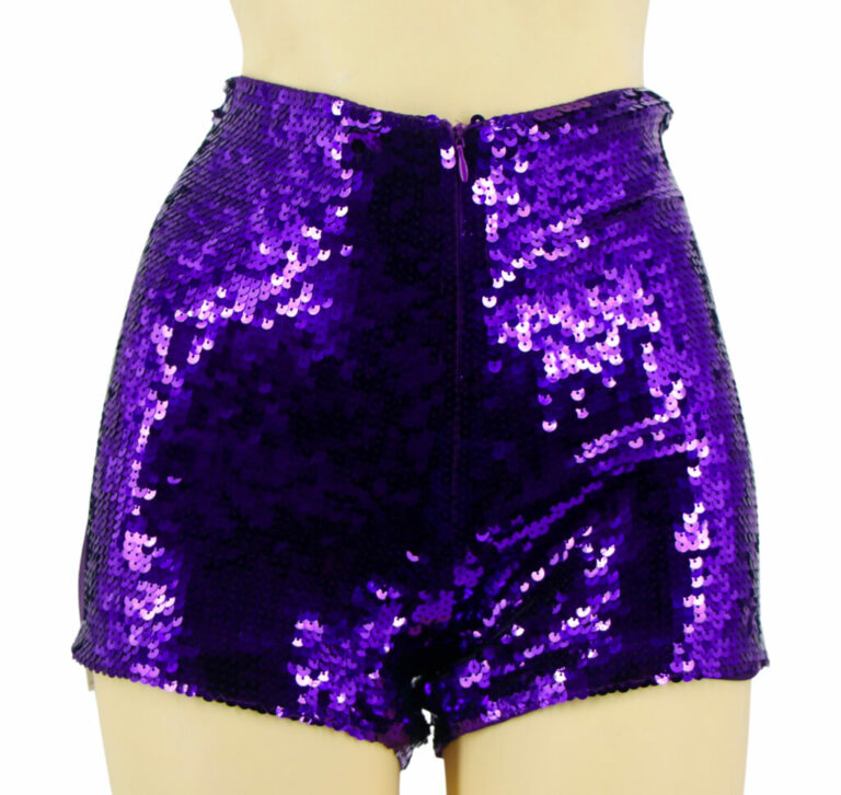 2270 - Sequins Shorts with Zipper - Image 51
