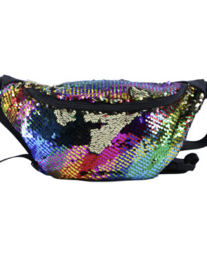 3824RNB - Sequin Fanny Pack - Rainbow