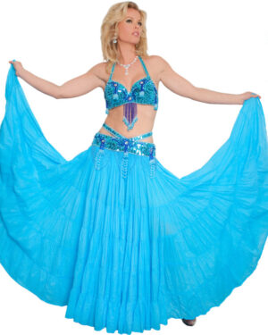 4132 - Bollywood Costume 3 pc set..includes Bra Top, Skirt & Belt -L/XL