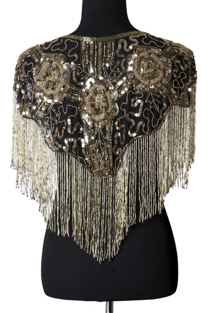 1006 - Beaded Shawl with Roses - Image 18