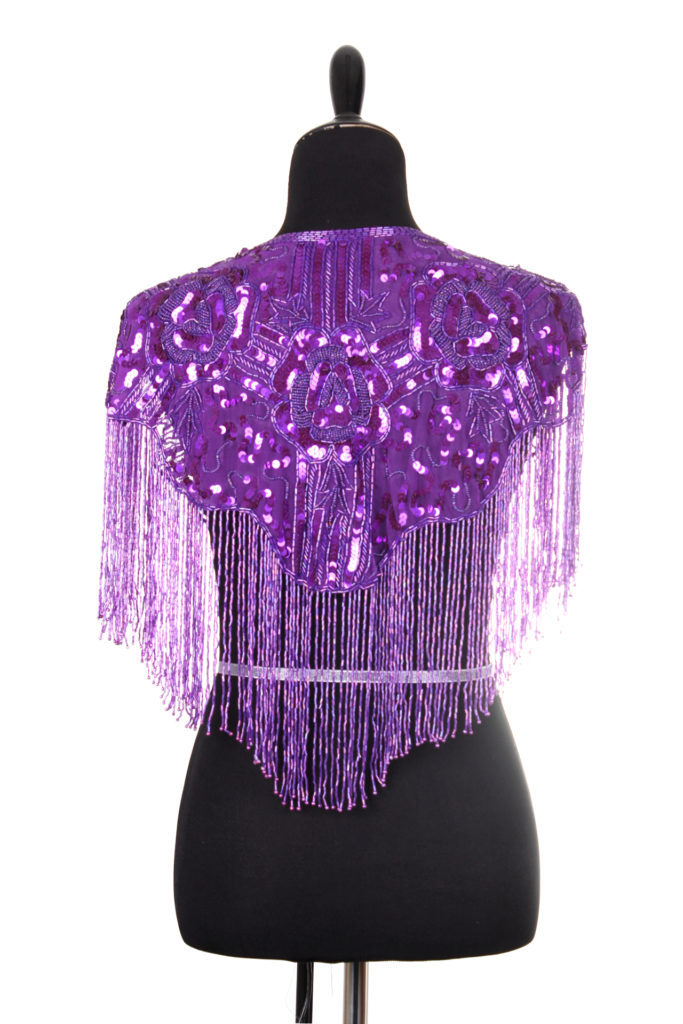 1006 - Beaded Shawl with Roses - Image 19