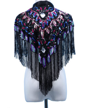 8876 - Beaded Cape - Multi
