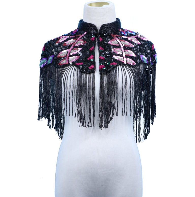 8876 - Beaded Cape - Multi - Image 2