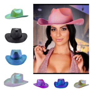 JC537 - Metallic Cowboy Hat