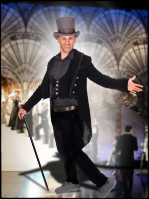 CT104 - 2 Pc Set, Tail Coat & Waist Coat, Blk