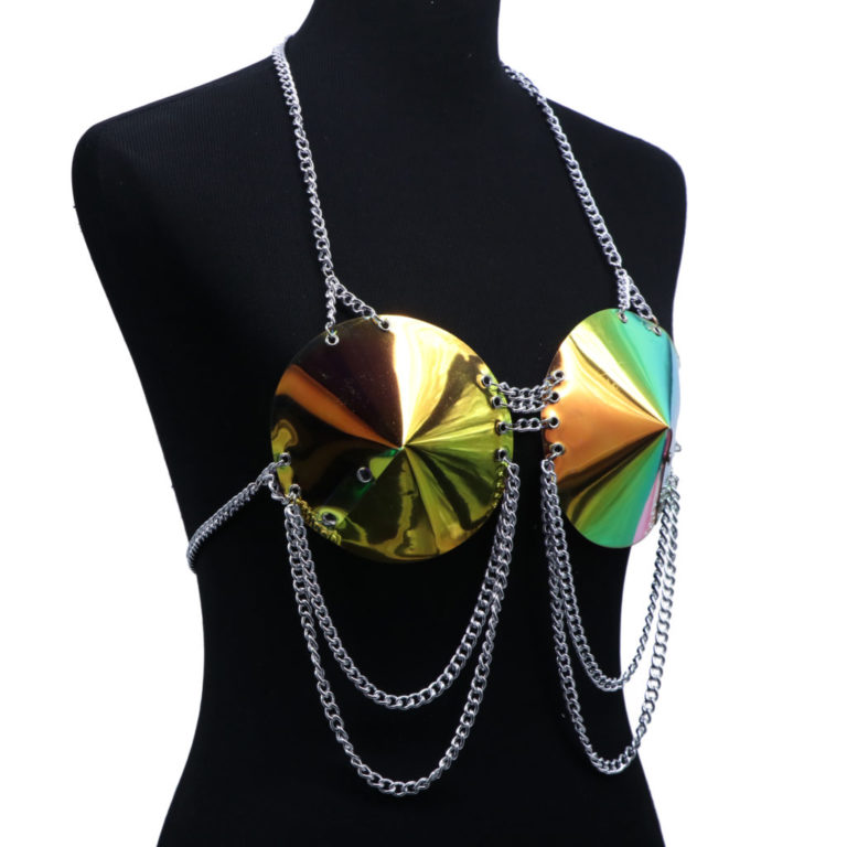 14308 - Acrylic Bra - Silver - Image 2