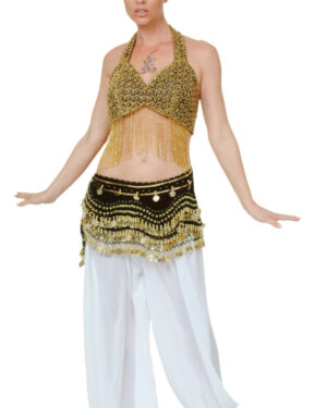 2133 - Glass Beaded Top with Fringes