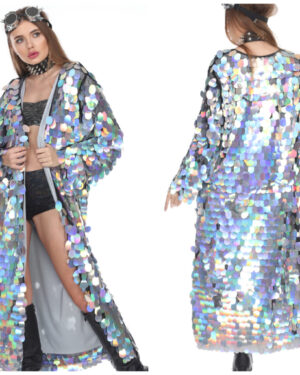 2565 - Multi colored Duster - o/s