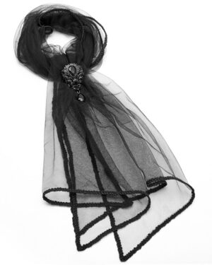 WS342 - Goth Gauze Scarf ..