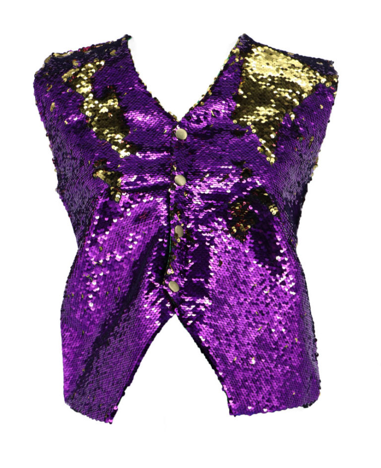 3855 - Reversible Sequin Unisex Vest - Image 2