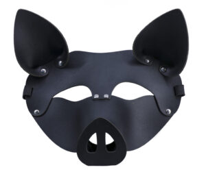 63317 - Leatherette Face Mask, pig