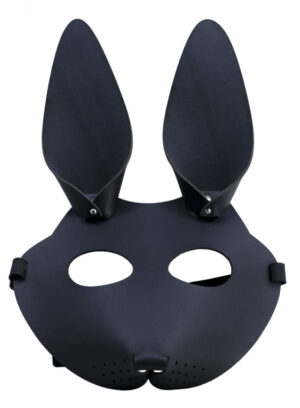 63319 - Leatherette Face Mask, rabbit
