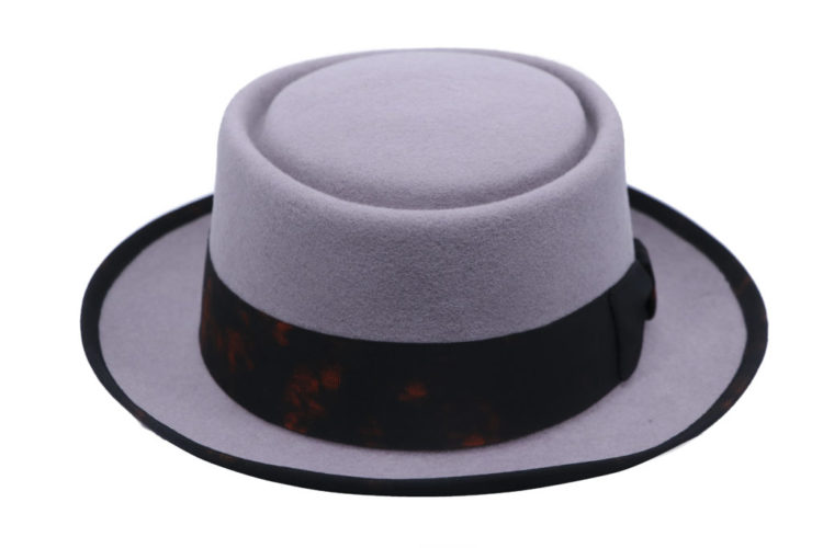 69552 - Pork Pie Hat - 100% wool felt - 4" height - 57cm head size - Image 2