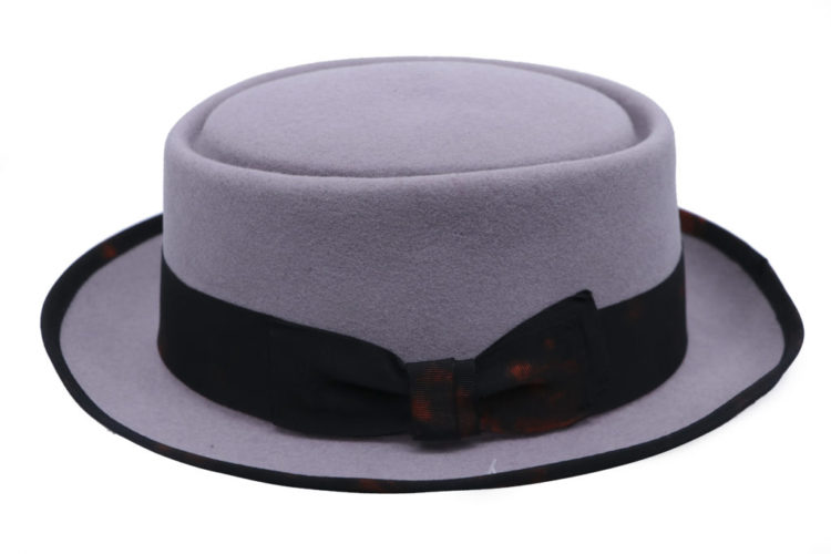 69552 - Pork Pie Hat - 100% wool felt - 4" height - 57cm head size - Image 3