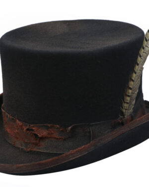 69556 - TOP Hat - 100% wool felt - 2XL..6" height - 57cm head size