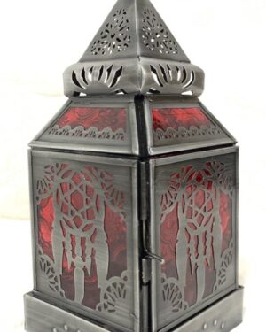 MS1519 - Lantern Iron & Glass - L 10" W 4" D 4"