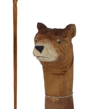 WP13206 - Wooden Cane  36"- Bear