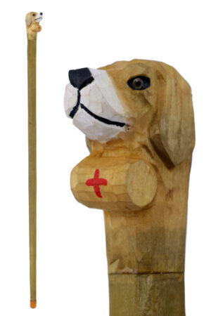 WP13207 - Wooden Cane  36"- Puppy