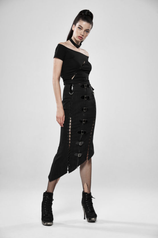 WQ454 - Military-Style Deadly Game Half Skirt - Image 7
