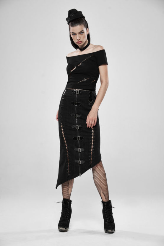 WQ454 - Military-Style Deadly Game Half Skirt - Image 4