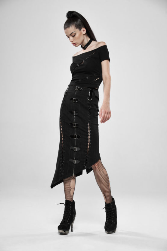 WQ454 - Military-Style Deadly Game Half Skirt - Image 8