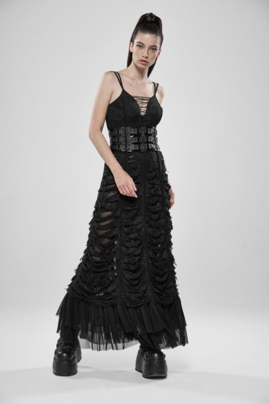 WS323 - Love Imprisonment Heavy Metal Imprisonment Waist Girdle-BLK-XL/2XL - Image 4