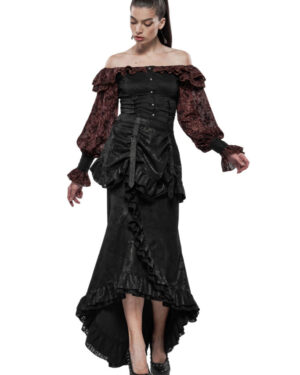 WY1123 - Steampunk Plants and Magic  Painted Shirts-BKBN