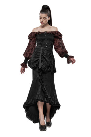 WY1123 - Steampunk Plants and Magic  Painted Shirts-BKBN