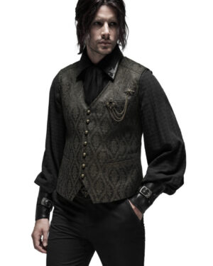 WY1187 - Steampunk gorgeous jacquard vest