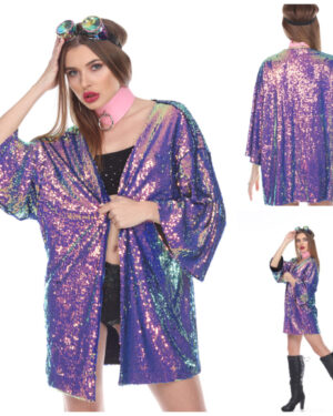 2551 - Multi colored Duster - o/s