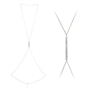 13749 - r cross body chain - Silver