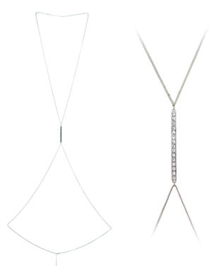 13749 - r cross body chain - Silver