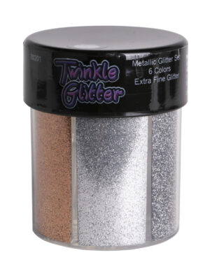 80201 - fine glitter oval bottle - metallic colors