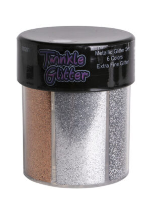 80201 - fine glitter oval bottle - metallic colors