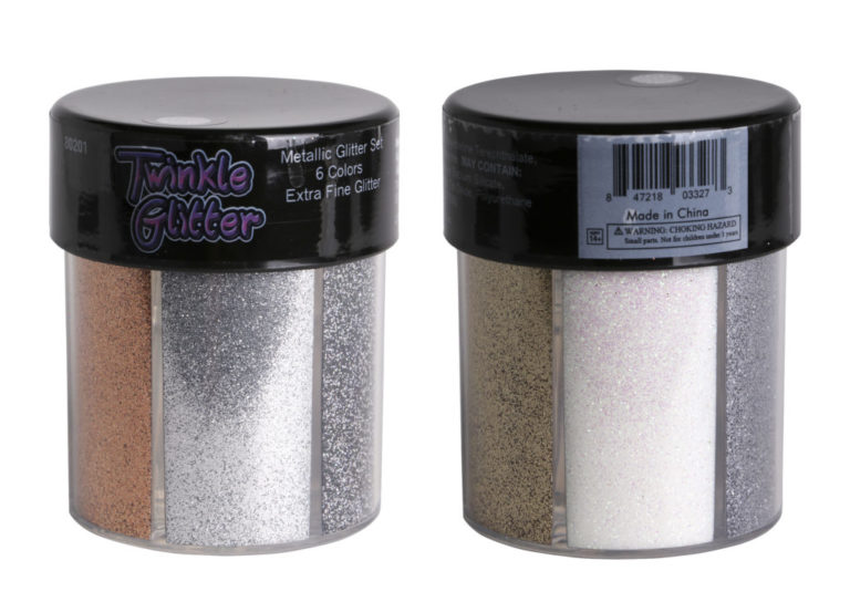 80201 - fine glitter oval bottle - metallic colors - Image 3
