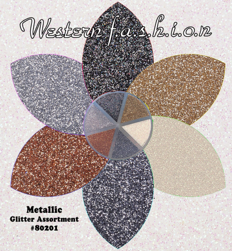 80201 - fine glitter oval bottle - metallic colors - Image 4
