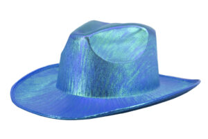 JC537 - Metallic Cowboy Hat - Turquoise