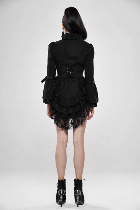WY1148 - Steampunk Stone Washed Lace coat - Image 9