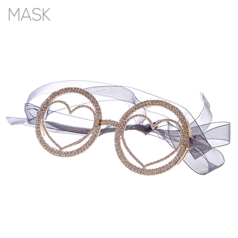 71911 - g Rhinestone Heart Shape Funny Mask - Image 4