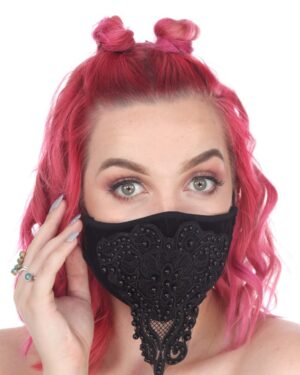 MK019 - fancy beaded face mask