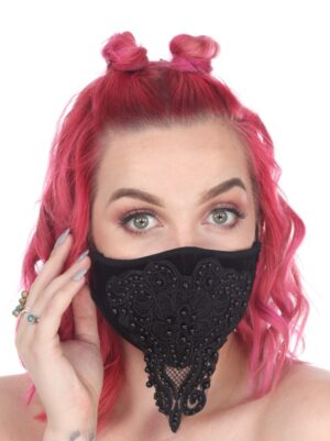 MK019 - fancy beaded face mask
