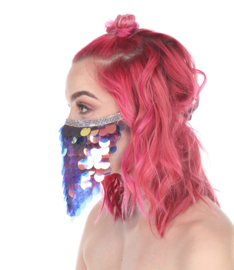 106316 - Mermaid Paillet face veil - Image 3