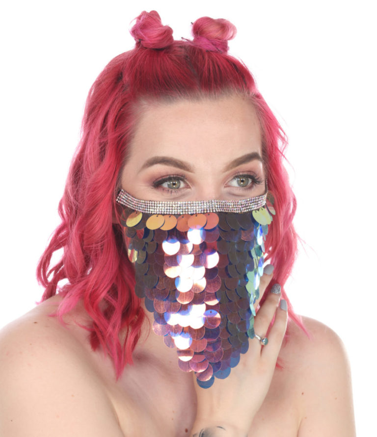 106316 - Mermaid Paillet face veil - Image 4